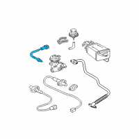 OEM 2001 Toyota Tacoma EGR Temperature Sensor Diagram - 89412-35020