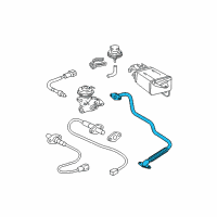 OEM 1996 Toyota Tacoma Pipe Sub-Assembly, EGR Diagram - 25611-62030