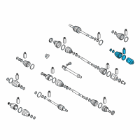 OEM Kia Niro Joint Kit-Front Axle Differential Diagram - 49535G5000