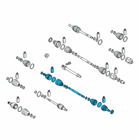 OEM 2017 Kia Niro Shaft Assembly-Drive, LH Diagram - 49500G5000