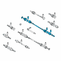 OEM 2020 Kia Niro Shaft Assembly-Drive, RH Diagram - 49501G5000