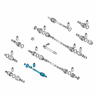 OEM Kia Niro Joint & Shaft Kit-Front Diagram - 49526G5000