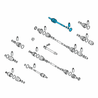 OEM 2020 Kia Niro Joint & Shaft Kit-Front Diagram - 49525G5000