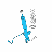 OEM 2016 Lincoln MKS Shock Diagram - DA5Z-18125-F