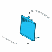 OEM 2020 Lexus RX350 Radiator Replacement Diagram - 16400-0P510