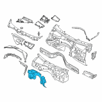 OEM 2020 BMW 440i xDrive Gran Coupe Sound Insulating., Engine Compartm.Partition Diagram - 51-48-7-431-664