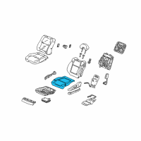 OEM Acura CL Pad, Left Front Seat Cushion Diagram - 81532-S3M-A11