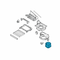 OEM 2020 Kia Cadenza Fan & Motor Assembly Diagram - 97113D5000