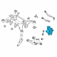 OEM 2014 BMW 640i xDrive Gran Coupe Wheel Carrier, Rear Right Diagram - 33-30-6-852-892