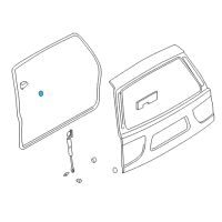 OEM 2019 Nissan Armada Cover-Hole Diagram - 64899-0W000