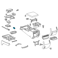 OEM 2021 Lexus LX570 Switch, Refreshing Seat Diagram - 84752-60260