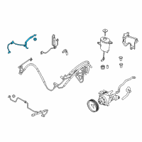 OEM BMW 535d Dynamic Drive Return Pipe Diagram - 32-41-6-796-372