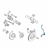 OEM 2015 Kia Rio Sensor Assembly-Front Abs R Diagram - 598301W000