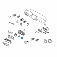 OEM 2000 Honda Civic Meter Assembly, Fuel Diagram - 78130-S01-A41