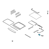 OEM 2020 Hyundai Veloster Motor Assembly-PANORAMAROOF(Glass) Diagram - 81680-J3000