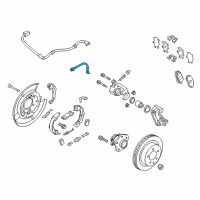 OEM 2015 Nissan Leaf Hose Assembly-Brake, Rear Diagram - 46210-CY01C