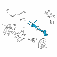 OEM 2015 Nissan Rogue Brake-Rear LH Diagram - 44011-3NF0A