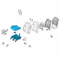 OEM 2018 Kia Sportage Cushion Assembly-Front Seat Diagram - 88200D9541BGT