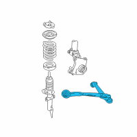 OEM Mercury Lower Control Arm Diagram - 5F2Z-3078-BA