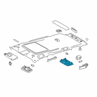 OEM Toyota RAV4 Prime Map Lamp Assembly Diagram - 81360-42021-C0