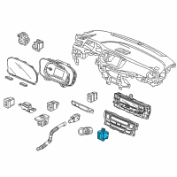 OEM 2017 Honda Ridgeline Switch Assembly, Passenger Side Heated Seat Diagram - 35600-TG7-A01