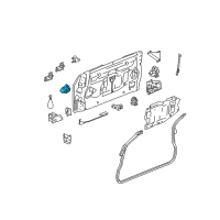 OEM GMC Envoy XUV End Gate Latch Assembly Diagram - 15778434