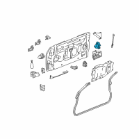 OEM 2005 GMC Envoy XUV End Gate Latch Assembly Diagram - 15778433