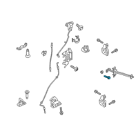 OEM Ford Fiesta Door Check Bolt Diagram - -W716056-S437