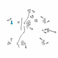 OEM Ford Ranger Upper Striker Screw Diagram - -W703283-S424