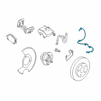 OEM 2016 Buick Regal Front Speed Sensor Diagram - 22831244