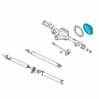 OEM 2006 GMC Canyon Cover Kit, Rear Axle Housing Diagram - 12479335