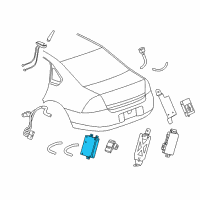 OEM 2011 Chevrolet Impala Module Diagram - 22868224