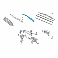 OEM 2007 Acura TL Arm, Windshield Wiper (Driver Side) Diagram - 76600-SEP-A01