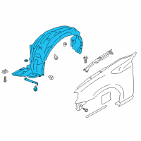 OEM 2020 Toyota 86 Fender Liner Diagram - SU003-06094