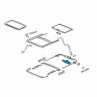 OEM Honda Civic Motor Assy., Sunroof Diagram - 70450-TS8-A01