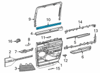 OEM Jeep Wagoneer REAR DOOR BELT INNER Diagram - 68429262AB