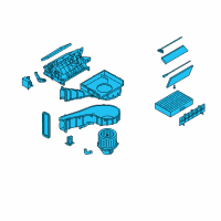 OEM Kia Amanti A/C Evaporator Core Diagram - 971003B100