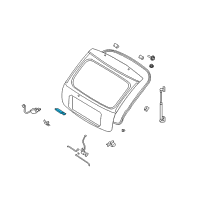 OEM 2005 Kia Rio Outer Handle Assembly Diagram - 0K34A62410