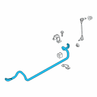 OEM 2019 Lincoln MKT Stabilizer Bar Diagram - AA8Z-5482-A