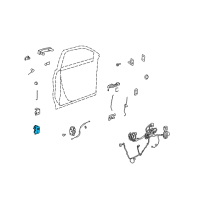 OEM Saturn Lower Hinge Diagram - 23436137