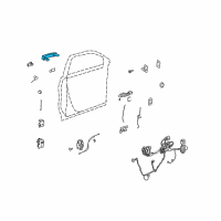 OEM 2010 GMC Acadia Handle, Outside Diagram - 22867272