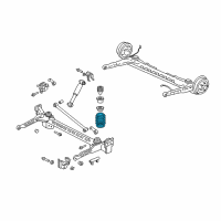 OEM 2002 Pontiac Aztek Rear Spring Diagram - 10442089