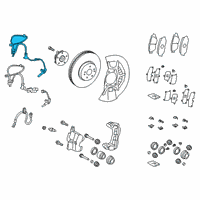 OEM 2019 Toyota Avalon ABS Sensor Wire Diagram - 89542-06081