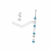 OEM 1995 Toyota Tacoma Stabilizer Bar Retainer Diagram - 90948-02004