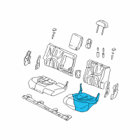 OEM 2002 Dodge Durango Seat Cushion Pad Diagram - WL691DVAA