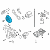 OEM 2013 Ford Fusion Pulley Diagram - DS7Z-6312-C