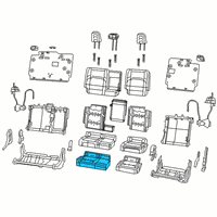 OEM 2022 Jeep Gladiator Foam-Seat Cushion Diagram - 68339105AC