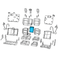 OEM Jeep Gladiator Rear Seat Diagram - 6KJ96TX7AB