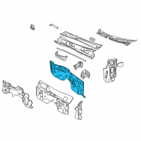 OEM Ford Explorer Dash Panel Diagram - 4L2Z-7801610-AA