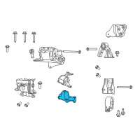 OEM 2014 Jeep Patriot Bracket-Transmission Mount Diagram - 68186227AA